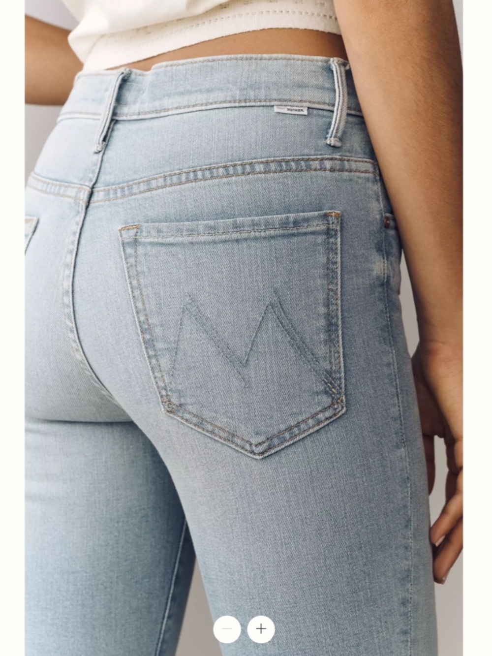 MOTHER Insider High-Rise Crop Straight Step Jeans - Picture 5 of 5